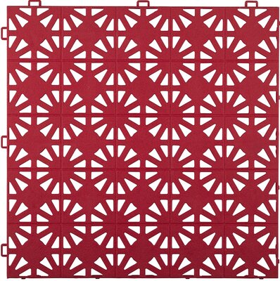 Kliktegel 12 mm geperforeerd BoStara rood Kliktegel 12 mm geperforeerd BoStara rood