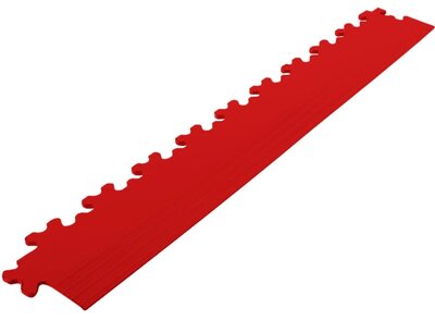 Afwerkrand recht voor 7 mm BoSepta pvc kliktegels rood