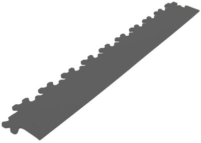 Afwerkrand recht voor 9 mm BoNueva pvc kliktegels antraciet