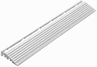 Afwerkrand recht voor 18 mm PP kliktegels wit