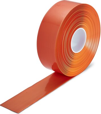 Vloermarkeringstape extra dun Thinstripe 75 mm oranje