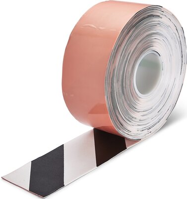 LeanLine Pro Hazard Vloermarkeringstape 100 mm wit-zwart