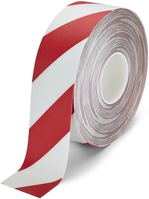 LeanLine Route Vloermarkeringstape 75 mm wit-rood