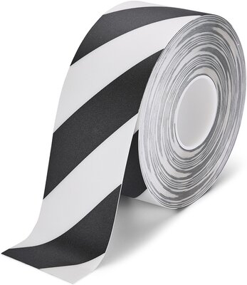 LeanLine Route Vloermarkeringstape 100 mm wit-zwart