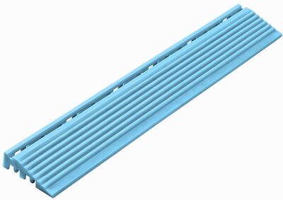 Afwerkrand recht voor 18 mm PP kliktegels licht blauw