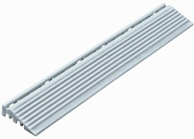 Afwerkrand recht voor 18 mm PP kliktegels licht grijs