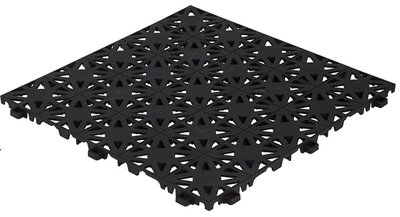 BoStara Balkonvloeren 12 mm– open kliktegels | zwart