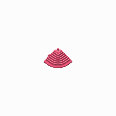 Afwerkrand hoekstuk voor 18 mm kliktegels pink