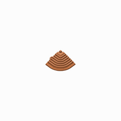 Afwerkrand hoekstuk voor 18 mm kliktegels terracotta