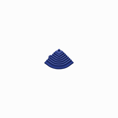 Afwerkrand hoekstuk voor 18 mm kliktegels ultramarineblauw