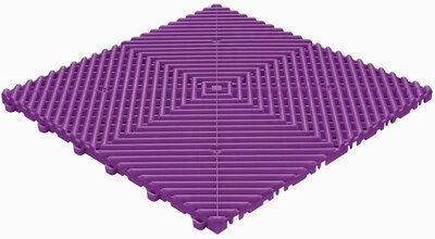 BoDeck balkonvloeren 18 mm – open kliktegels-afgerond | Violet