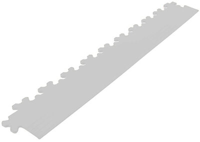 Afwerkrand recht voor 7 mm pvc kliktegels  licht grijs