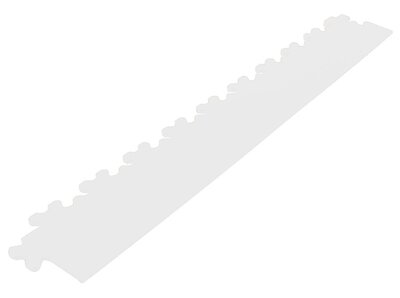 Afwerkrand recht voor 7 mm pvc kliktegels wit