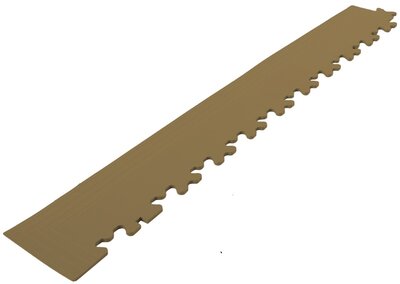 Afwerkrand met hoek voor 7 mm pvc kliktegels beige