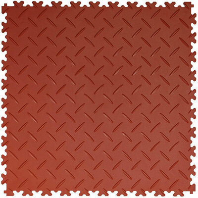 BoSepta PVC Kliktegel Garagevloer –7mm-roodbruin-traanplaat 
