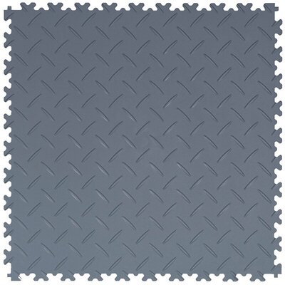 BoSepta PVC Kliktegel Garagevloer –7mm-donkergrijs-traanplaat 