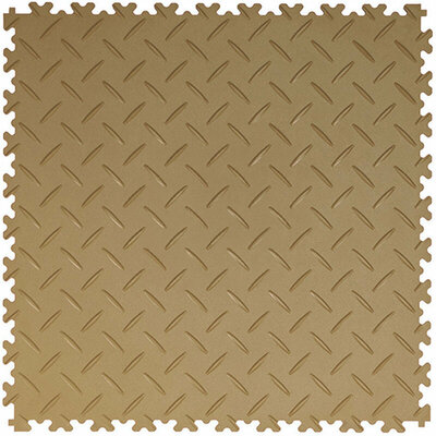 BoSepta PVC Kliktegel Garagevloer –7mm-beige-traanplaat 