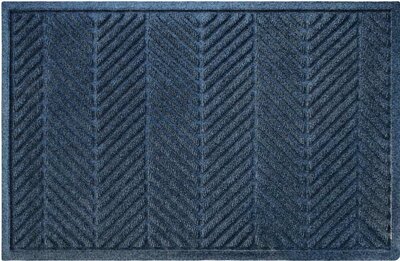 Deurmat WaterHog Herringbone Navy Blue 115x180 cm