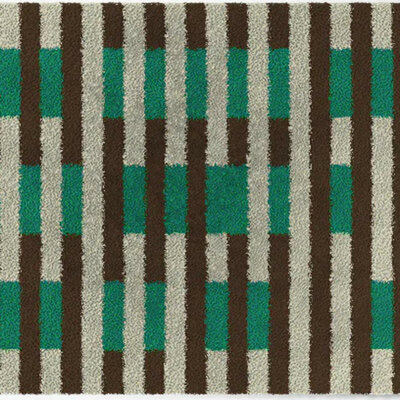 ColorStar Checkered- binnendeurmat-grijs-85x115 cm
