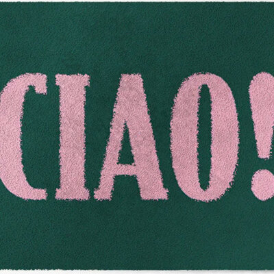 ColorStar Ciao- binnendeurmat-donkergroen-rose-85x115 cm
