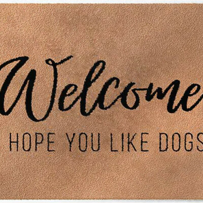 ColorStar-I Hope you like dogs- binnendeurmat-kameel-85x150 cm