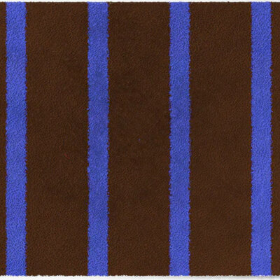 ColorStar-Lines- binnendeurmat-bruin-koningsblauw-60x85 cm