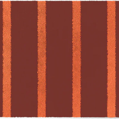 ColorStar-Lines- binnendeurmat-bruin-zalm-60x85 cm