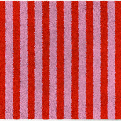 ColorStar-Stripes- binnendeurmat-rose-rood-60x85 cm