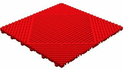 BoClassic balkonvloeren 18 mm – open kliktegels-rond | Rood