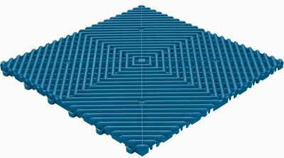BoDeck balkonvloeren 18 mm – open kliktegels-afgerond | Blauw