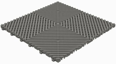 BoDeck balkonvloeren 18 mm – open kliktegels-afgerond | Donkergrijs