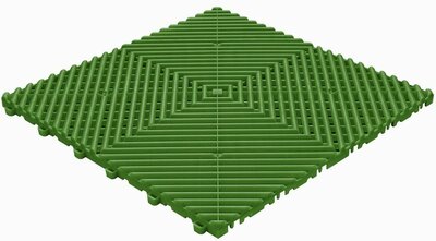 BoDeck balkonvloeren 18 mm – open kliktegels-afgerond | Groen