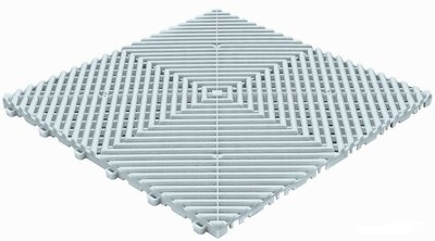 BoDeck balkonvloeren 18 mm – open kliktegels-afgerond | Lichtgrijs