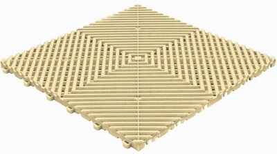 BoDeck balkonvloeren 18 mm – open kliktegels-afgerond | Beige