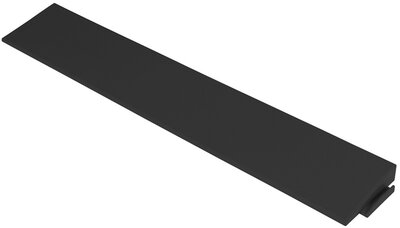 Afwerkrand recht voor 12 mm BoVersa kliktegels Zwart