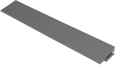 Afwerkrand recht voor 12 mm BoVersa kliktegels Antraciet
